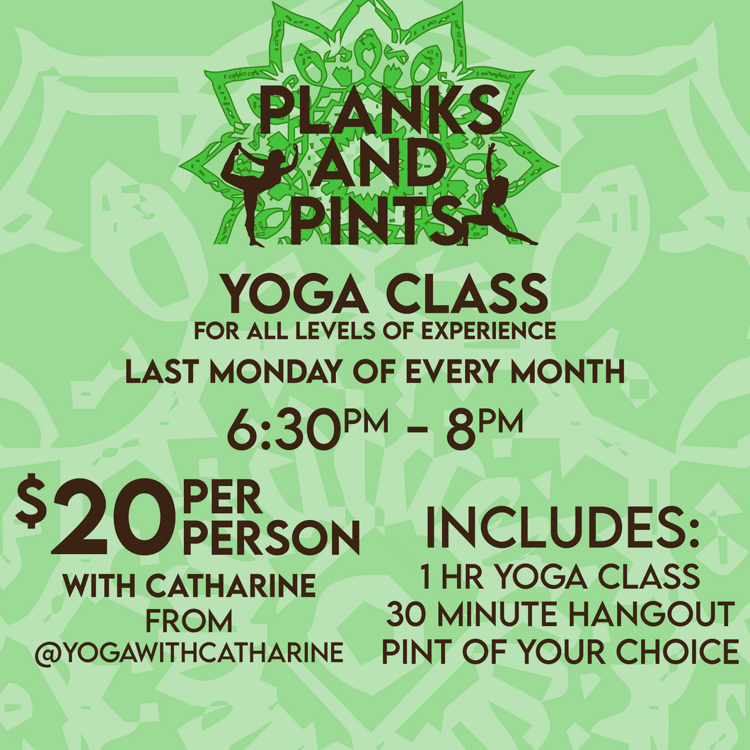 Planks & Pints (Yoga - May 27)