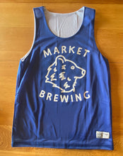 Load image into Gallery viewer, Reversible Market Tank Jersey - White &amp; Blue
