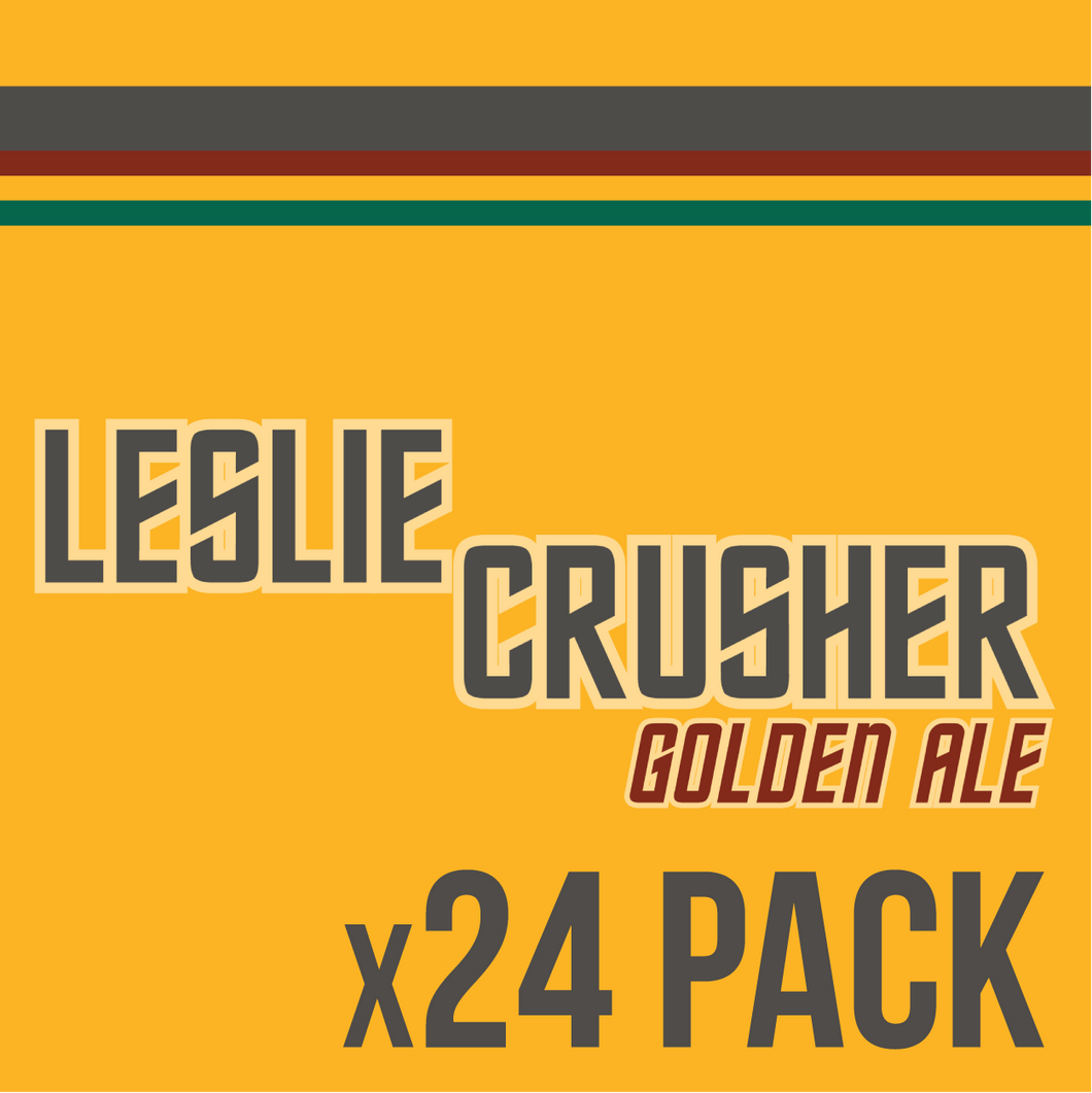 Leslie Crusher British Golden Ale (4.1%) 24X473mL Cans - $80