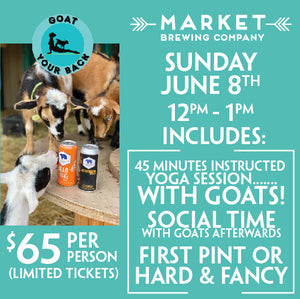 Goat Your Back's Goat Yoga (Jun 8)