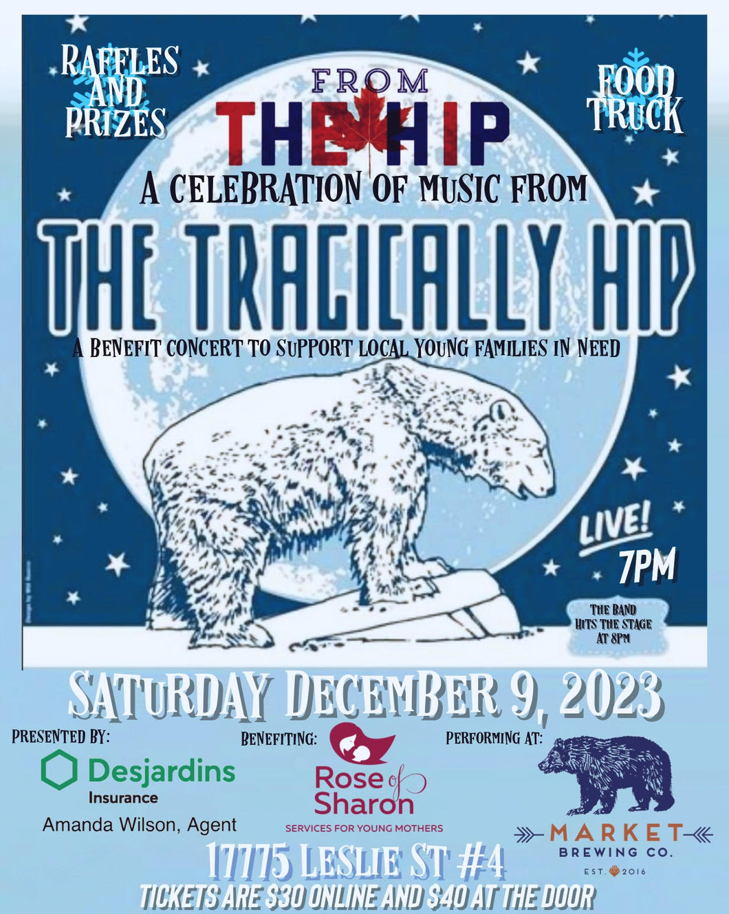 'From the Hip' Concert supporting Rose of Sharon (Dec 9)
