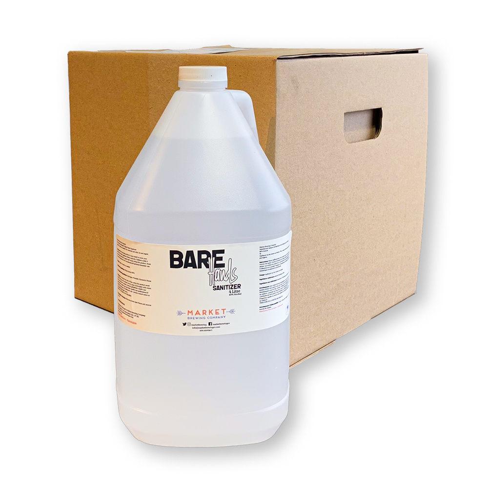 Bare Hands Sanitizer - 4L Case (4 bottles)