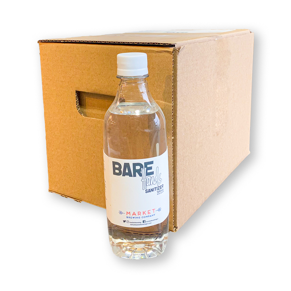 Bare Hands Sanitizer - 500mL Case (12 bottles)