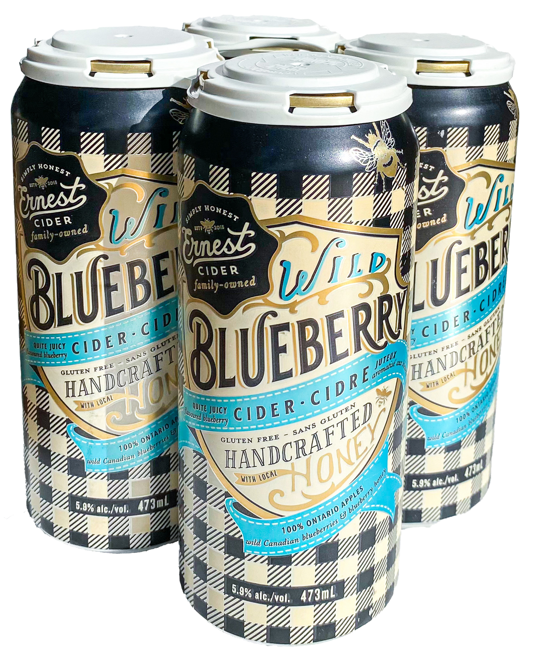 Ernest Cider - Wild Blueberry - 5.9% - x 4 Pack